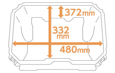 キャリーボックスの内寸
