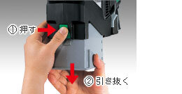 集じんユニット取り外し可能