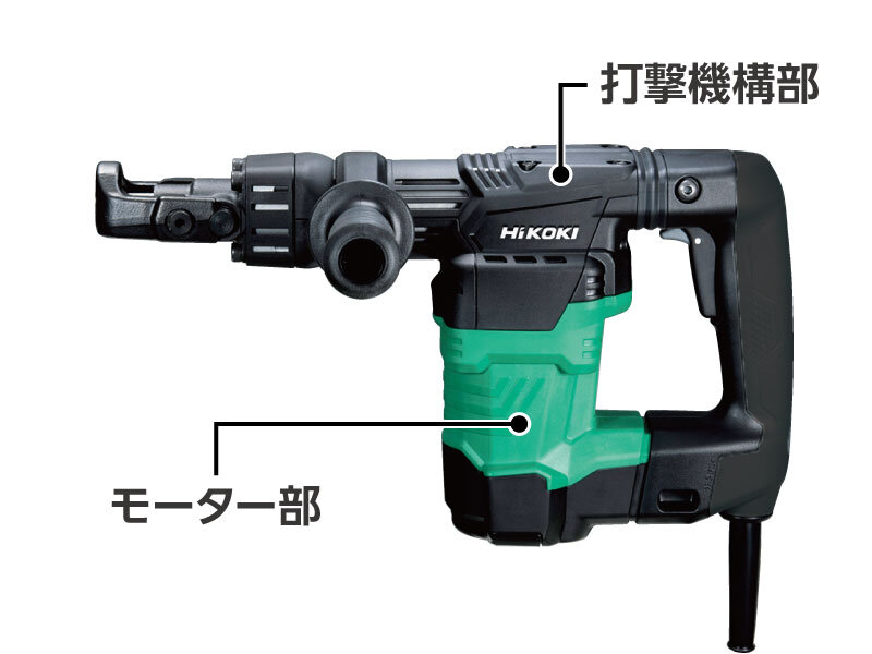 モーターと打撃機構部